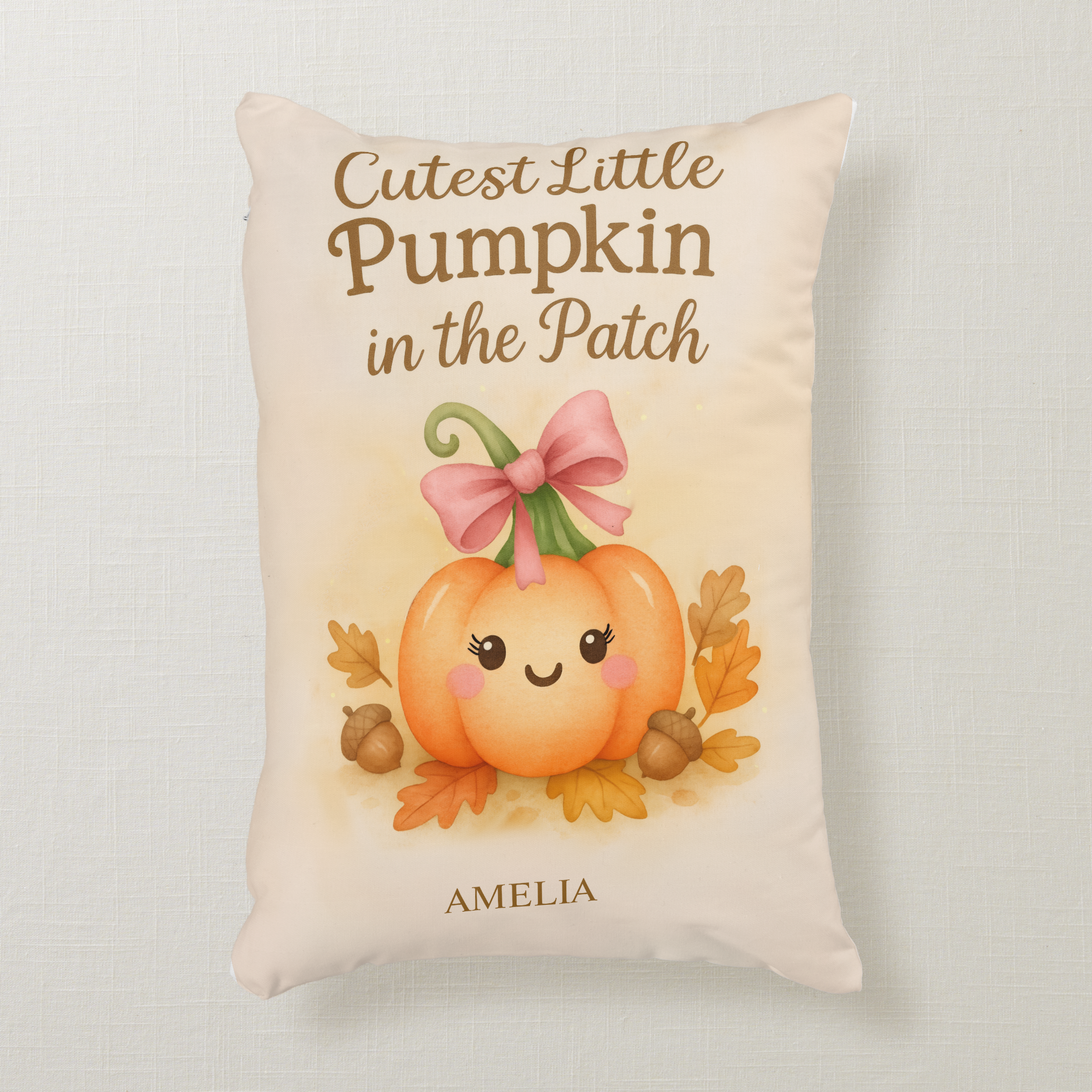 Sweet Baby’s First Thanksgiving Keepsakes Families Cherish - Accent Pillow (Girl)
